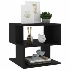 VidaXL Table d'appoint Noir 40x40x40 cm Aggloméré -Tables d'appoint Soldes image 3 806293