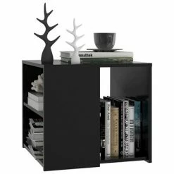 VidaXL Table d'appoint Noir 50x50x45 cm Aggloméré -Tables d'appoint Soldes image 3 806383