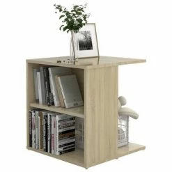 VidaXL Table d'appoint Chêne sonoma 45x45x48 cm Aggloméré 8 VidaXL Table d'appoint Chêne sonoma 45x45x48 cm Aggloméré -Tables d'appoint Soldes image 3 806807