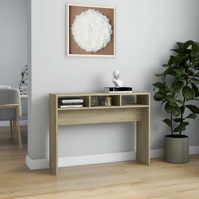 VidaXL Table console Chêne sonoma 105x30x80 cm Aggloméré 3 VidaXL Table console Chêne sonoma 105x30x80 cm Aggloméré – Image 3