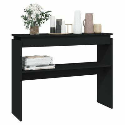 VidaXL Table console Noir 102x30x80 cm Aggloméré 3 VidaXL Table console Noir 102x30x80 cm Aggloméré – Image 3