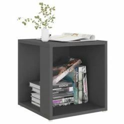 VidaXL Table d'appoint Gris 33x33x34,5 cm Aggloméré -Tables d'appoint Soldes image 3 809010