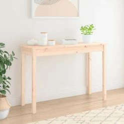 VidaXL Table console 110x40x75 cm Bois massif de pin 8 VidaXL Table console 110x40x75 cm Bois massif de pin -Tables d'appoint Soldes image 3 814239