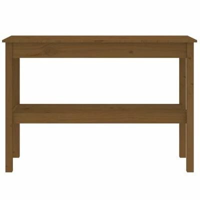 VidaXL Table console Marron miel 110x40x75 cm Bois de pin solide 3 VidaXL Table console Marron miel 110x40x75 cm Bois de pin solide – Image 3