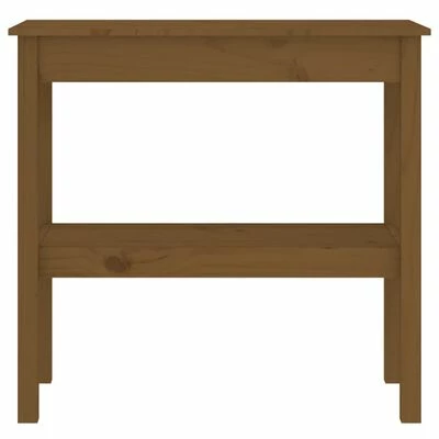 VidaXL Table console Marron miel 80x40x75 cm Bois de pin solide 3 VidaXL Table console Marron miel 80x40x75 cm Bois de pin solide – Image 3