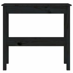 VidaXL Table console Noir 80x40x75 cm Bois de pin solide 8 VidaXL Table console Noir 80x40x75 cm Bois de pin solide -Tables d'appoint Soldes image 3 814308