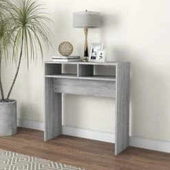 VidaXL Table console Sonoma gris 78x30x80 cm Bois d'ingénierie -Tables d'appoint Soldes image 3 815937