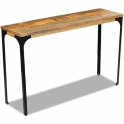 VidaXL Table console Bois de manguier 120 x 35 x 76 cm -Tables d'appoint Soldes image 4 243339