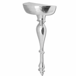 VidaXL Table console / étagère murale 35 x 17 x 81 cm Aluminium Argenté -Tables d'appoint Soldes image 4 243514