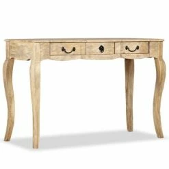 VidaXL Table console Bois de manguier massif 120 x 50 x 80 cm 9 VidaXL Table console Bois de manguier massif 120 x 50 x 80 cm -Tables d'appoint Soldes image 4 243987