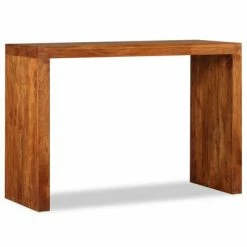 VidaXL Table console Bois massif avec finition en Sesham 110x40x76 cm -Tables d'appoint Soldes image 4 244671