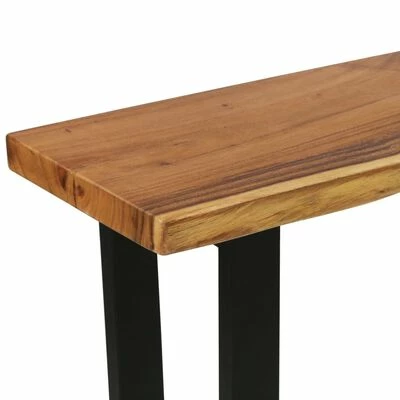 VidaXL Table console Bois d'arbre à pluie massif 110x35x75 cm 4 VidaXL Table console Bois d'arbre à pluie massif 110x35x75 cm – Image 4