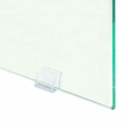 VidaXL Table Console MDF et verre 120 x 30 x 76 cm Couleur de chêne -Tables d'appoint Soldes image 4 245638