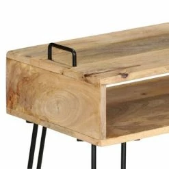 VidaXL Table console Bois de manguier massif 115 x 35 x 76 cm -Tables d'appoint Soldes image 4 246022