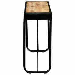 VidaXL Table console 140 x 35 x 76 cm Bois de manguier massif brut -Tables d'appoint Soldes image 4 247869