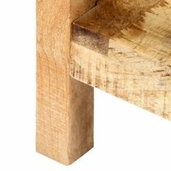 VidaXL Table console 120 x 35 x 75 cm Bois de manguier massif -Tables d'appoint Soldes image 4 247890