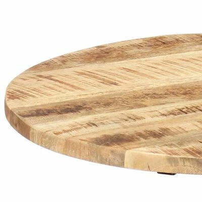 VidaXL Table d'appoint 60x(46-63) cm Bois de manguier massif et fonte 4 VidaXL Table d'appoint 60x(46-63) cm Bois de manguier massif et fonte – Image 4