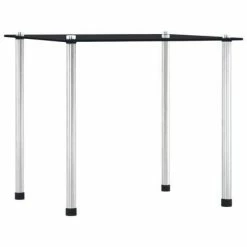 VidaXL Tables gigognes 3 pcs Noir Verre trempé -Tables d'appoint Soldes image 4 249527