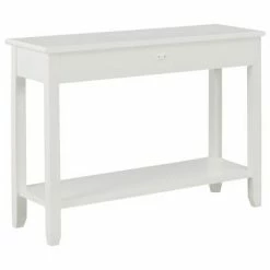 VidaXL Table console Blanc 110x35x80 cm Bois 9 VidaXL Table console Blanc 110x35x80 cm Bois -Tables d'appoint Soldes image 4 249900