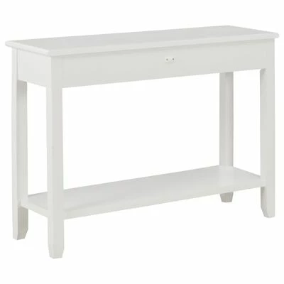 VidaXL Table console Blanc 110x35x80 cm Bois 4 VidaXL Table console Blanc 110x35x80 cm Bois – Image 4