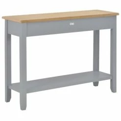 VidaXL Table console Gris 110x35x80 cm Bois -Tables d'appoint Soldes image 4 249902
