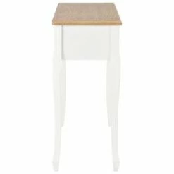 VidaXL Table de console et coiffeuse avec 3 tiroirs Blanc -Tables d'appoint Soldes image 4 280044