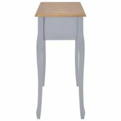 280045 vidaXL Dressing Console Table with 3 Drawers Grey -Tables d'appoint Soldes image 4 280045