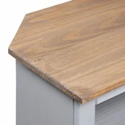 VidaXL Table console Gamme Corona Pin mexicain Gris 80x43x78 cm -Tables d'appoint Soldes image 4 282629