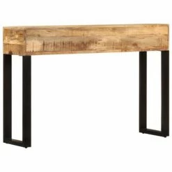 VidaXL Table console 110 x 30 x 76 cm Bois de manguier massif -Tables d'appoint Soldes image 4 282761
