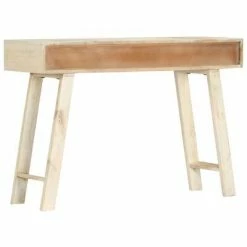 VidaXL Table console 110 x 35 x 76 cm Bois de manguier massif -Tables d'appoint Soldes image 4 282870