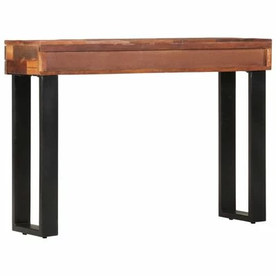 VidaXL Table console 110 x 30 x 76 cm Bois de récupération massif 4 VidaXL Table console 110 x 30 x 76 cm Bois de récupération massif – Image 4