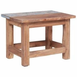 VidaXL Tables gigognes 2 pcs Bois de récupération massif -Tables d'appoint Soldes image 4 283922