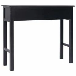 VidaXL Table console Noir 90 x 30 x 77 cm Bois 9 VidaXL Table console Noir 90 x 30 x 77 cm Bois -Tables d'appoint Soldes image 4 284148