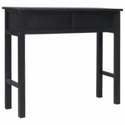 VidaXL Table console Noir 90 x 30 x 77 cm Bois -Tables d'appoint Soldes image 4 284151
