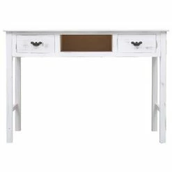 VidaXL Table console Blanc antique 110 x 45 x 76 cm Bois -Tables d'appoint Soldes image 4 284162
