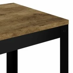 VidaXL Table d'appoint Marron foncé et noir 40x40x45 cm MDF et fer -Tables d'appoint Soldes image 4 286079