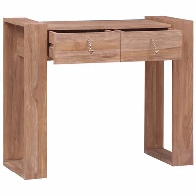 VidaXL Table console 90x35x75 cm Bois de teck solide 4 VidaXL Table console 90x35x75 cm Bois de teck solide – Image 4