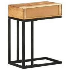 VidaXL Table d'appoint en forme d'U 45x30x61 cm Bois d'acacia massif -Tables d'appoint Soldes image 4 289090