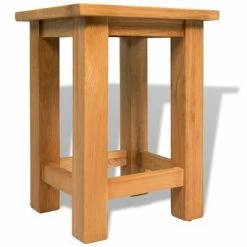 VidaXL Tables d'appoint 2 pcs 27 x 24 x 37 cm Bois de chêne massif -Tables d'appoint Soldes image 4 3053417