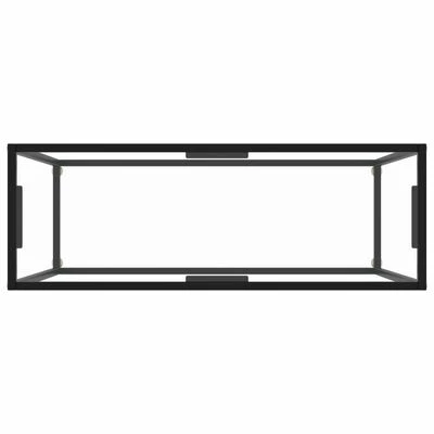 VidaXL Table console Transparent 100x35x75 cm Verre trempé 4 VidaXL Table console Transparent 100x35x75 cm Verre trempé – Image 4