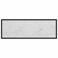 VidaXL Table console Blanc 100x35x75 cm Verre trempé -Tables d'appoint Soldes image 4 322813