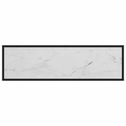 VidaXL Table console Blanc 120x35x75 cm Verre trempé -Tables d'appoint Soldes image 4 322817