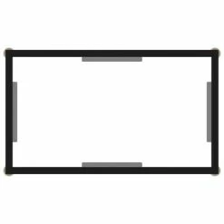 VidaXL Table console Transparent 60x35x75 cm Verre trempé -Tables d'appoint Soldes image 4 322827