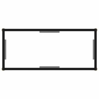 VidaXL Table console Transparent 80x35x75 cm Verre trempé 4 VidaXL Table console Transparent 80x35x75 cm Verre trempé – Image 4