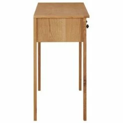 VidaXL Coiffeuse 110x40x75 cm Bois de chêne massif 9 VidaXL Coiffeuse 110x40x75 cm Bois de chêne massif -Tables d'appoint Soldes image 4 327437