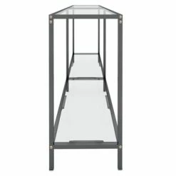 VidaXL Table console Transparent 160x35x75,5 cm Verre trempé 9 VidaXL Table console Transparent 160x35x75,5 cm Verre trempé -Tables d'appoint Soldes image 4 331698