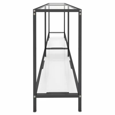 VidaXL Table console Transparent 180x35x75,5 cm Verre trempé 4 VidaXL Table console Transparent 180x35x75,5 cm Verre trempé – Image 4