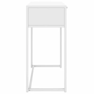 VidaXL Table console Blanc 72x35x75 cm Acier 4 VidaXL Table console Blanc 72x35x75 cm Acier – Image 4