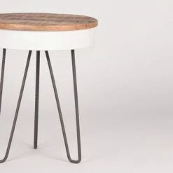 LABEL51 Table d'angle Saria 44x53 cm Blanc 8 LABEL51 Table d'angle Saria 44x53 cm Blanc -Tables d'appoint Soldes image 4 432749