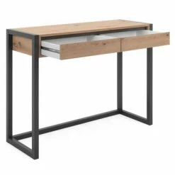 Finori Table console Denver 44 Chêne artisanal et gris anthracite -Tables d'appoint Soldes image 4 441179